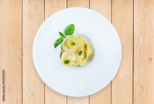 Traditional italian cuisine - ravioli