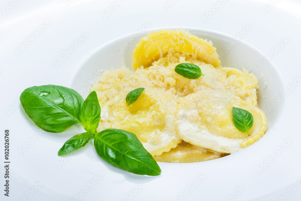 Traditional italian cuisine - ravioli Traditional italian cuisine - ravioli