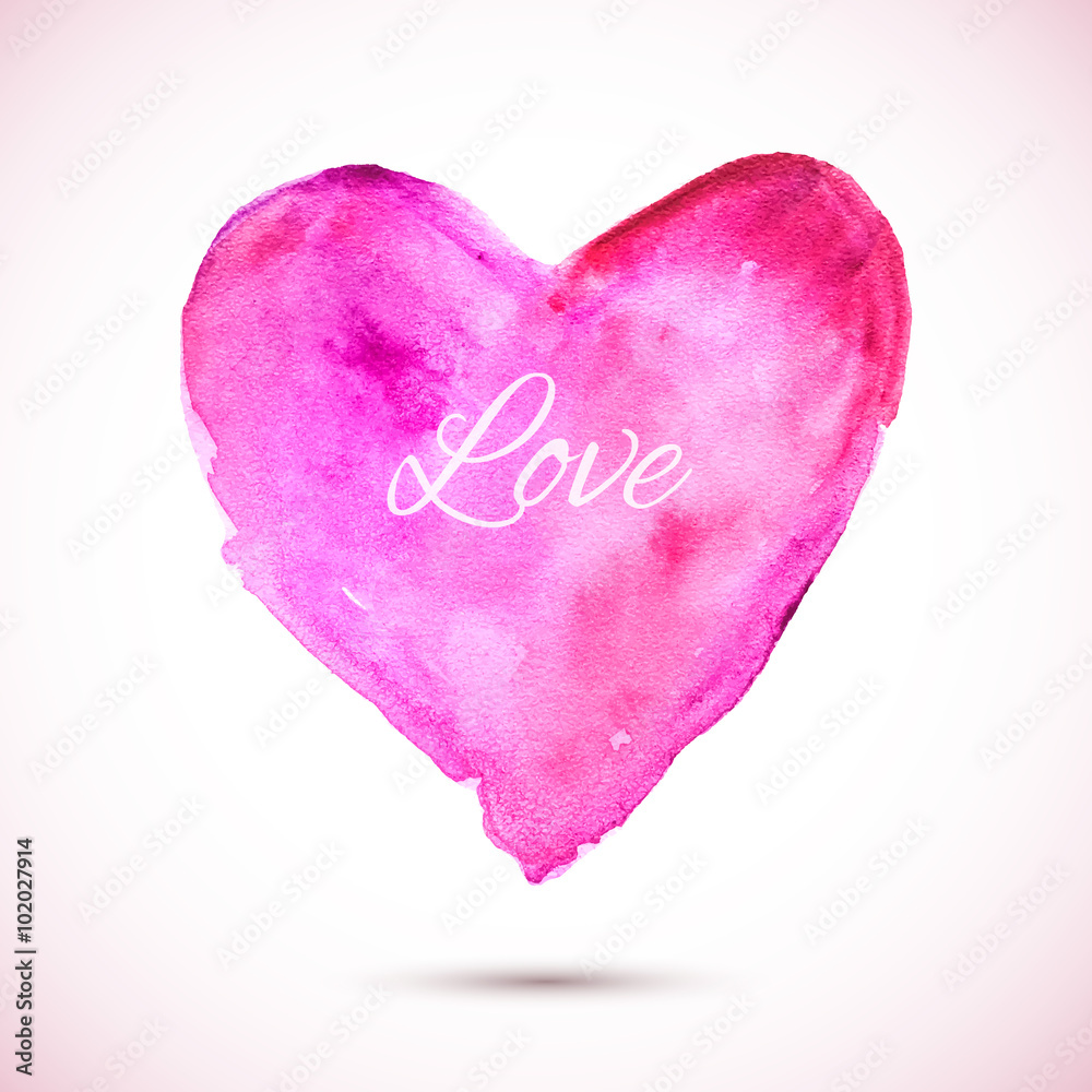 Watercolor-pink-love