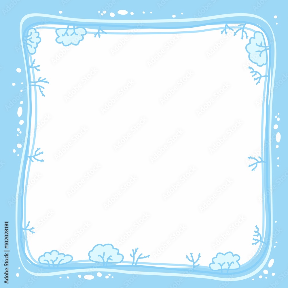winter frame with trees winter frame with trees