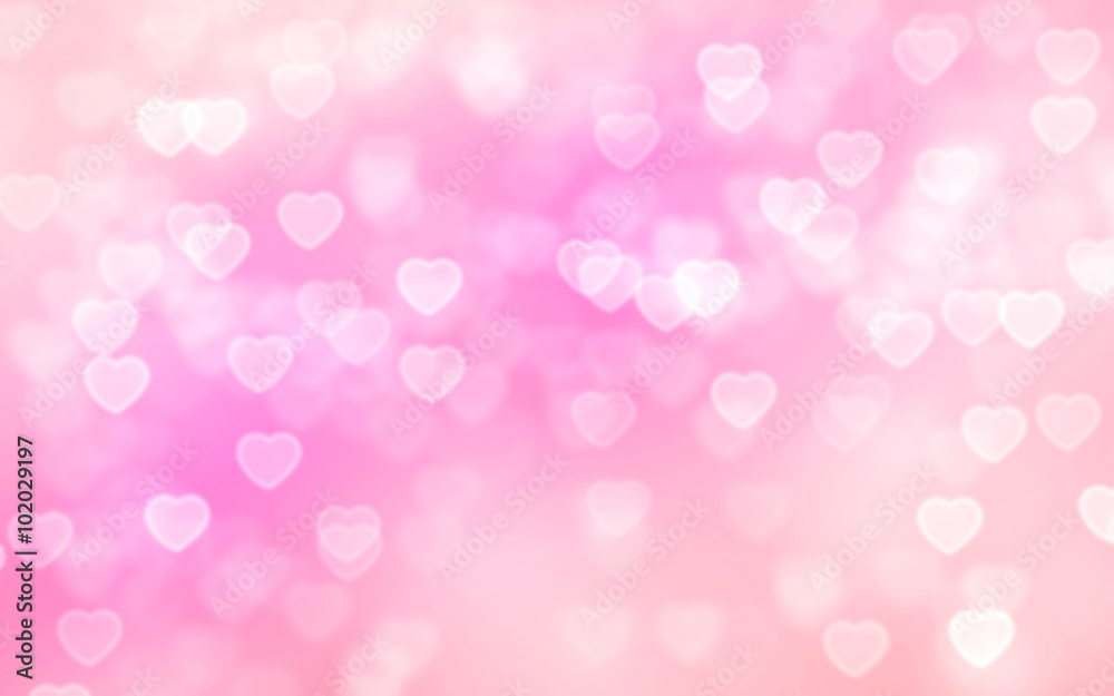 Heart bokeh background