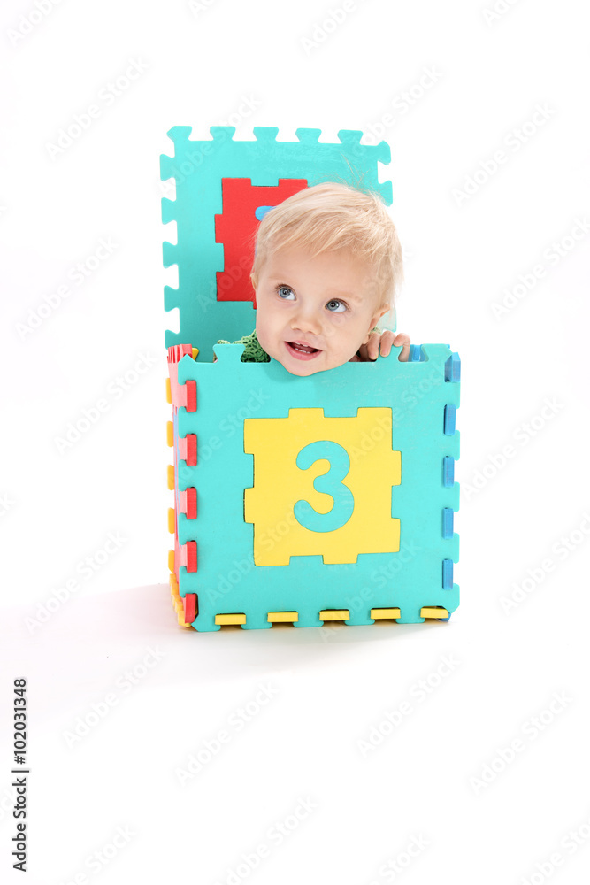 little child baby playing with numbers little child baby playing with numbers