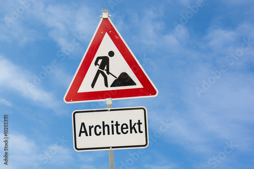 Schild 77 - Architekt