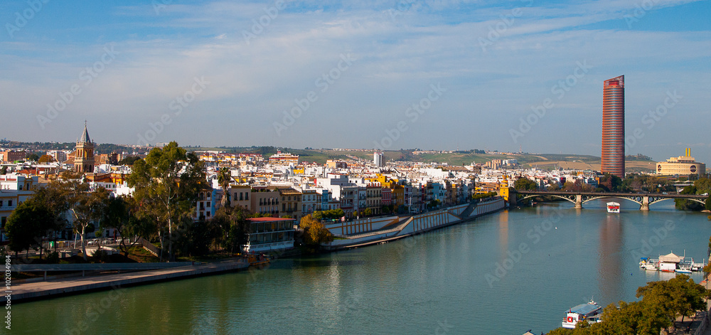 Fototapeta premium Panorama Sewilli i Triany