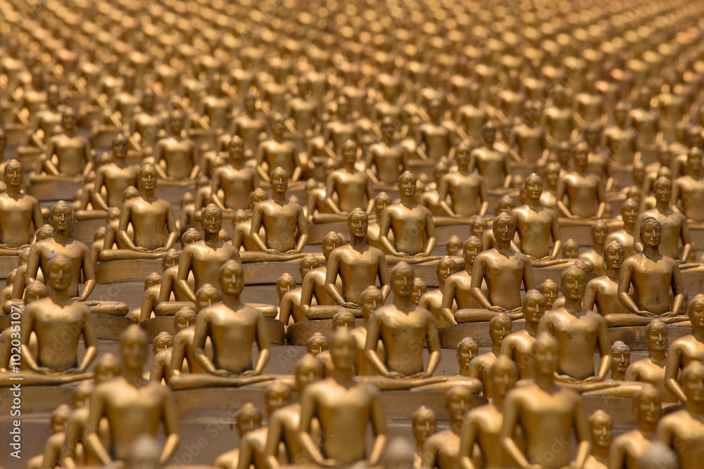 Obraz premium Wat Phra Dhammakaya. Buddhist temple in Bangkok, Thailand