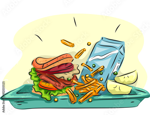 School Lunch Tray