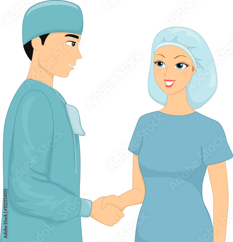 Girl Cosmetic Surgeon Hands...