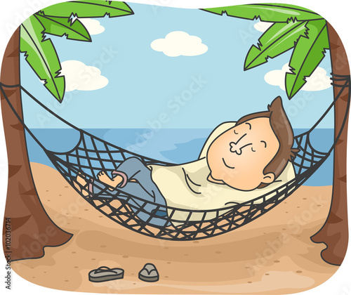 Man Hammock Beach Nap