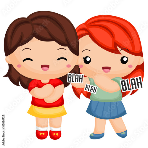 Kids talking to each other