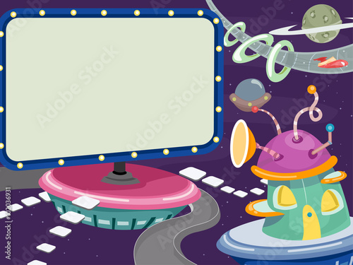 Galaxy City Billboard Frame