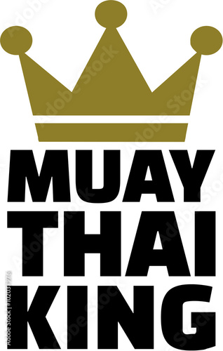 Muay Thai King with crown