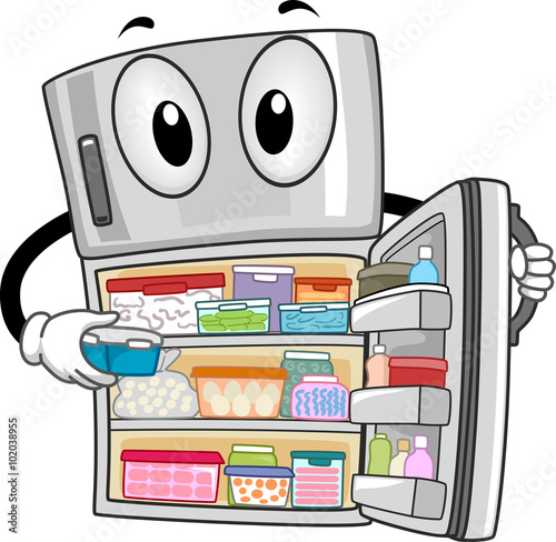 Mascot Refrigerator Open Full