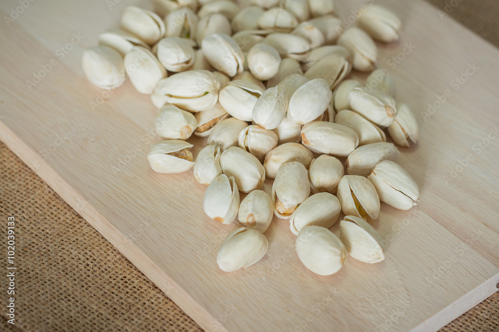 Salty pistachios nuts