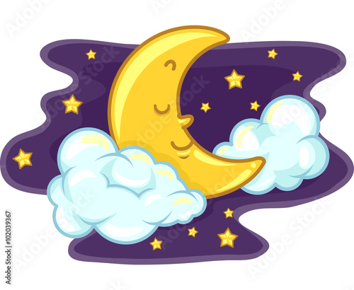 Mascot Sleeping Moon
