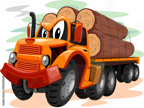 Mascot Logging Truck