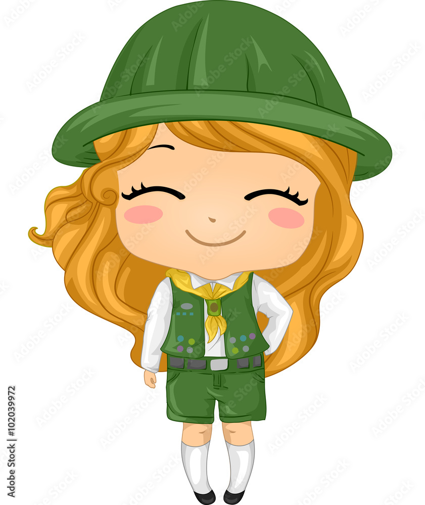 Kid Girl Scout Kid Girl Scout