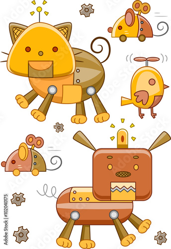 Animal Robot Steampunk Elements
