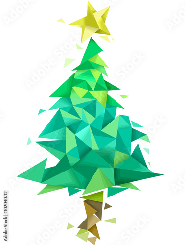 Christmas Tree Geometric Design