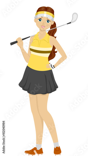 Girl Teen Golf