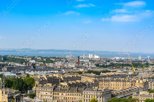 Edinburgh city, top view