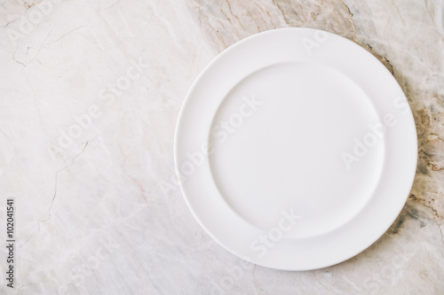 Empty white plate or dish