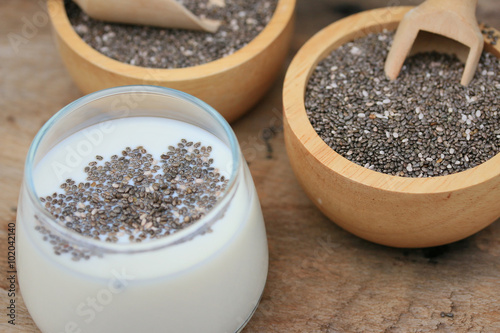 chia seed fresh milk