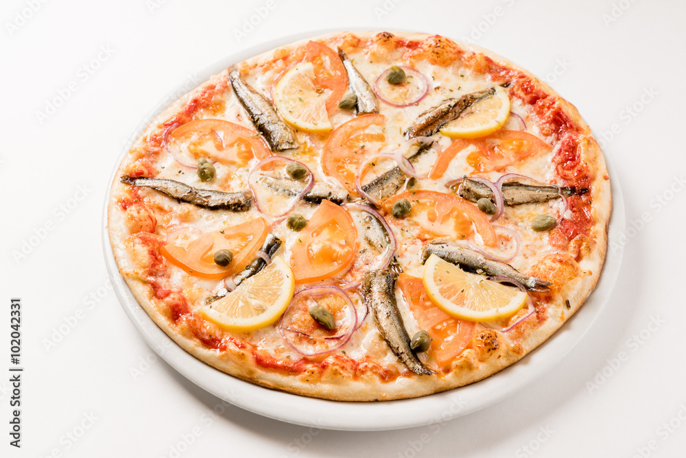 pizza with sprat pizza with sprat