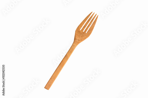 fork on white background. clipping path