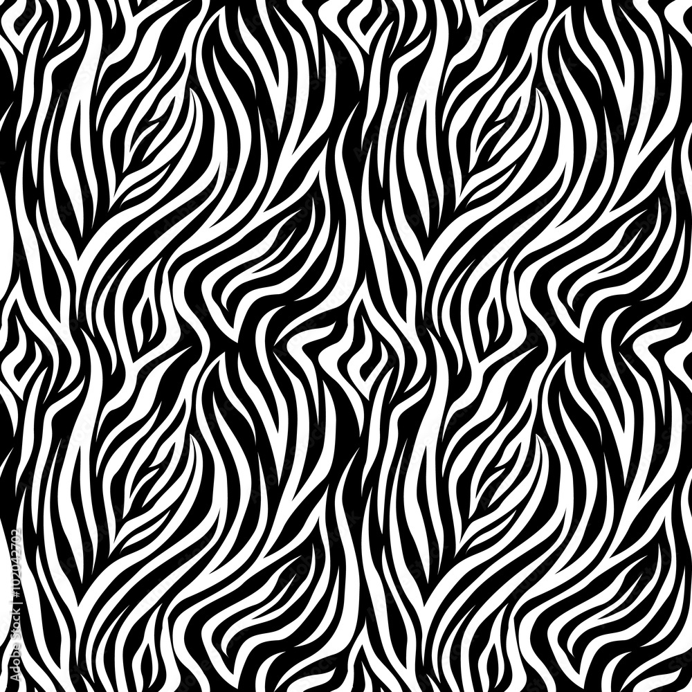 Zebra Stripes Seamless Pattern Zebra Stripes Seamless Pattern