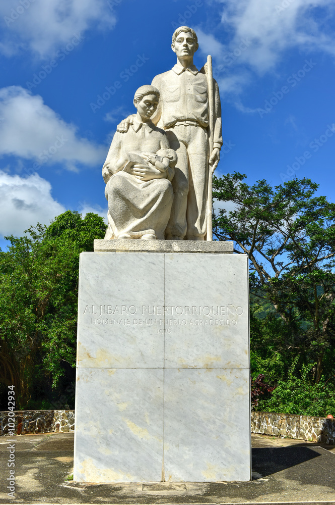 Obraz premium Monument to the Puerto Rican Countryman