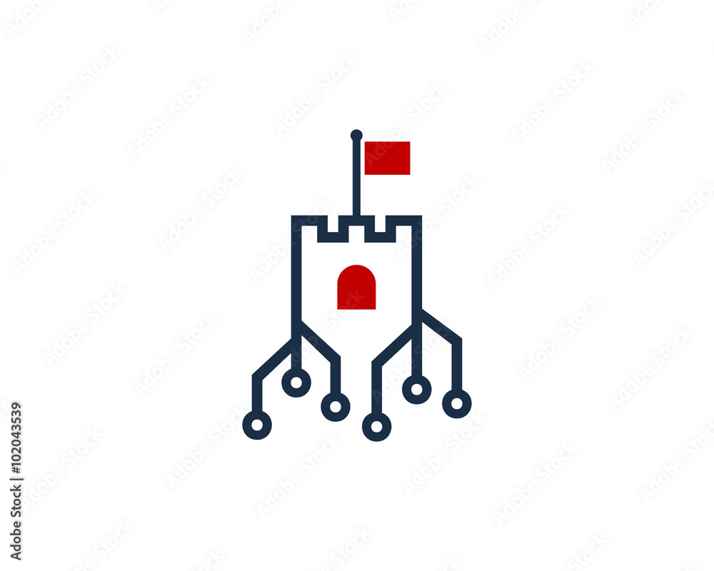 Digital Castle Technology Logo Design Template Digital Castle Technology Logo Design Template