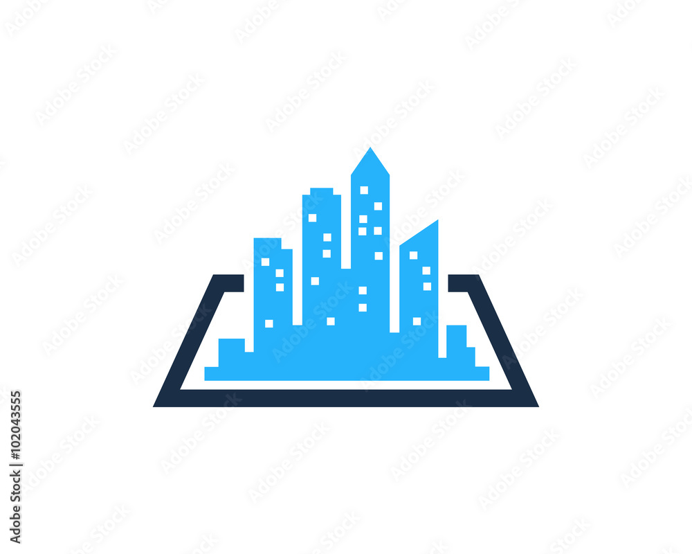 City Map Logo Design Template