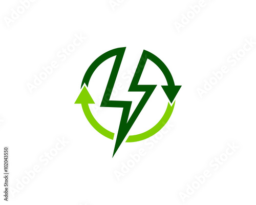 Recyrcle Energy Logo Design Template
