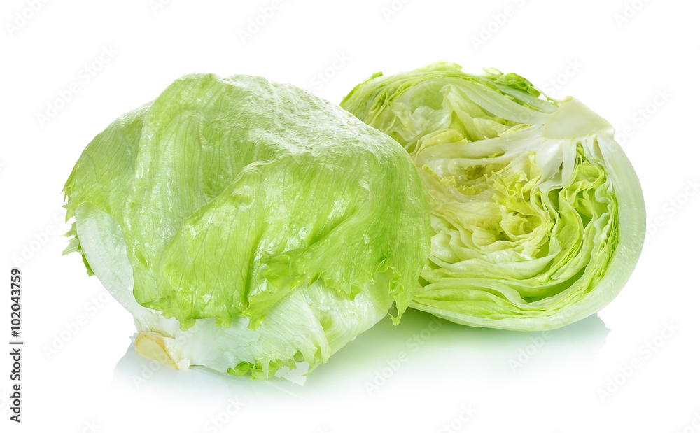 Fresh lettuce isolated on the white background Fresh lettuce isolated on the white background