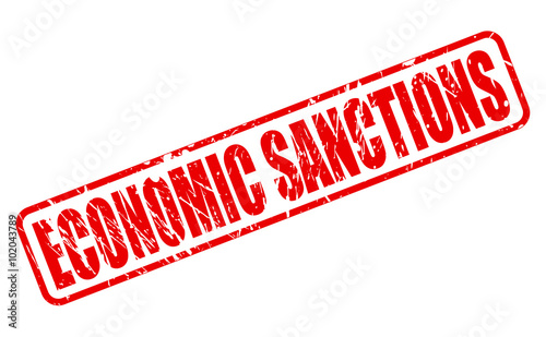 ECONOMIC SANCTIONS red stamp text