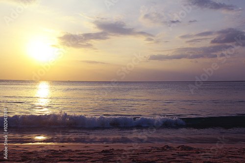 beach blurred background landscape sea shore