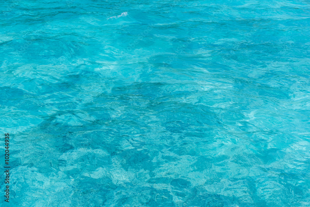 Blue sea surface with waves Blue sea surface with waves