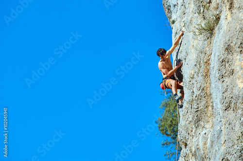 male rock climber 