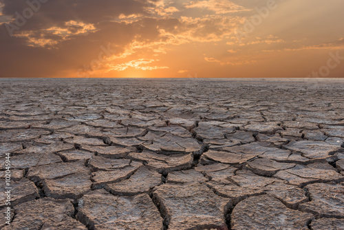Tela Soil drought cracked landscape sunset