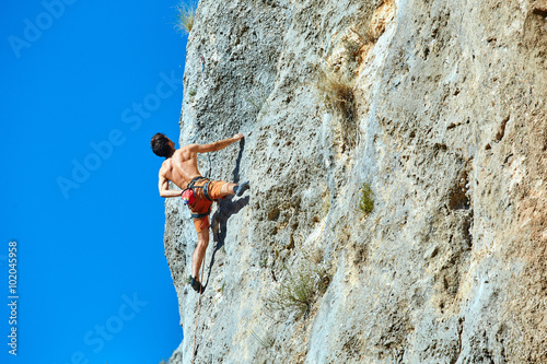 male rock climber 