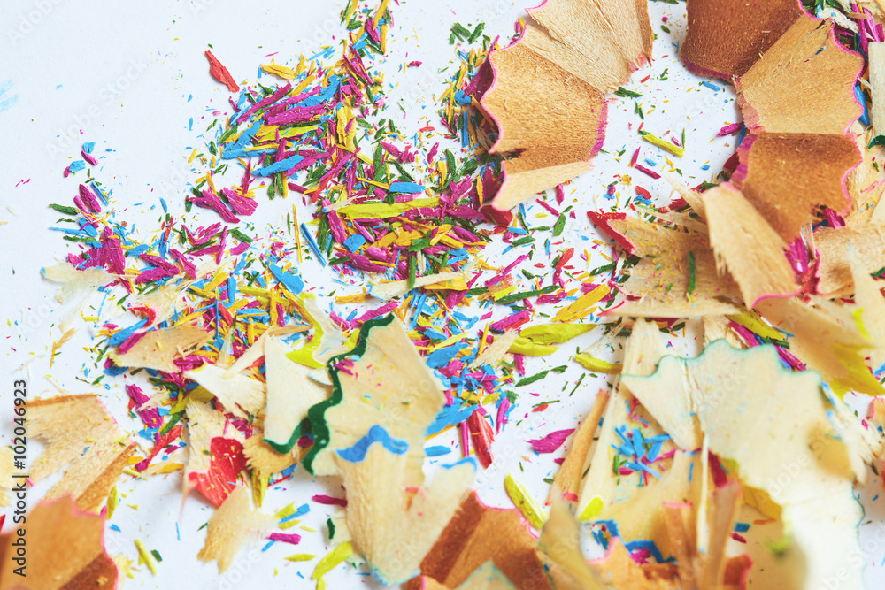 Fototapeta premium Colored pencils trash