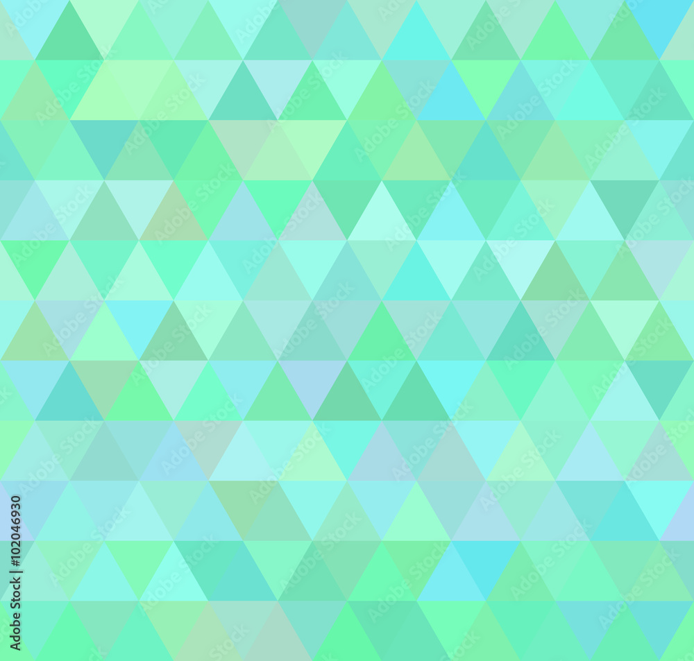 Retro background, pattern triangles transition bright colors. Vector