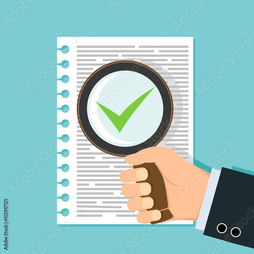 Blank ballot with a checkmark