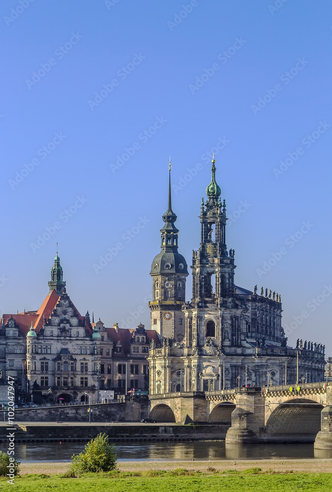 Old town of Dresden,Saxony,Germany