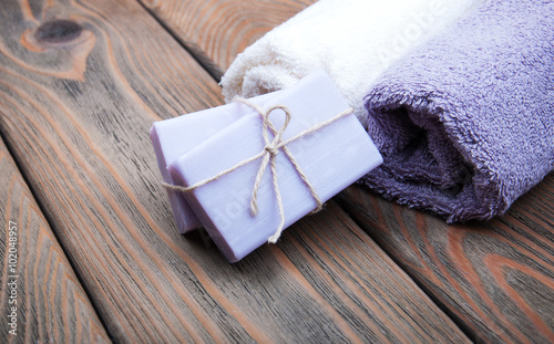Handmade lavender soap