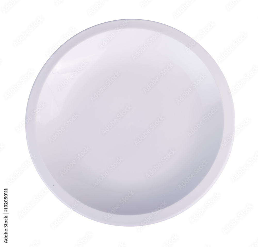 white plate isolated on white background white plate isolated on white background