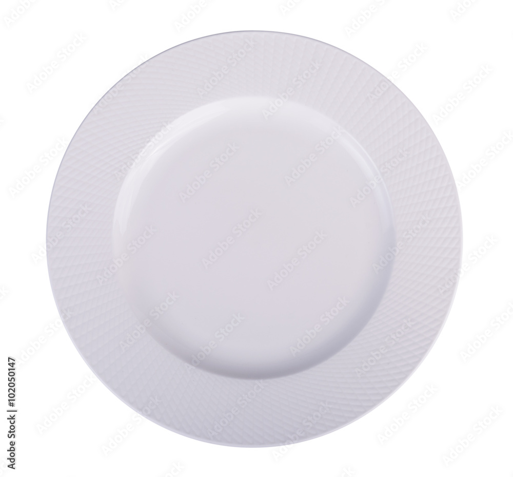 white plate isolated on white background white plate isolated on white background