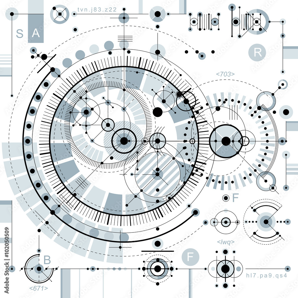 Future technology vector drawing, industrial wallpaper. Graphic Future technology vector drawing, industrial wallpaper. Graphic