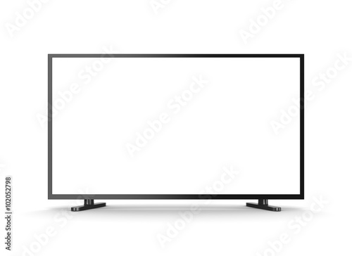 Television Set with Blank Screen