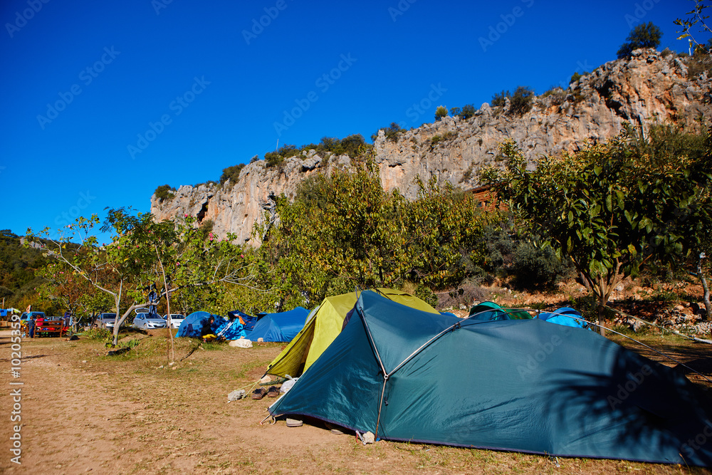tents in the camping